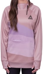 686 Women's Bonded Fleece Pullover Hoodie (Closeout) - dusty mauve