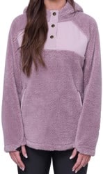 686 Women's Hemlock Sherpa Fleece Hoodie - dusty mauve