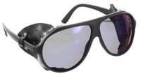 Airblaster Polarized Glacier Sunglasses - matte black/blue chrome polarized lens