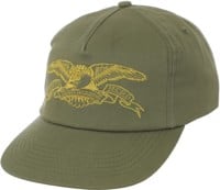 Anti-Hero Basic Eagle Snapback Hat - olive/yellow