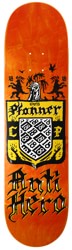 Anti-Hero Pfanner Coat Of Arms 8.4 Skateboard Deck - orange