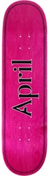 April OG Logo 8.38 Skateboard Deck - black/pink helix