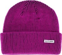 Autumn Cord Beanie - purple navy