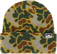 Autumn Duck Camo Beanie - gold