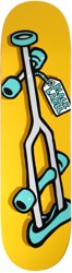 Black Label Crutch 8.5 Skateboard Deck - yellow