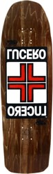 Black Label Lucero Cross II 10.0 Skateboard Deck - brown