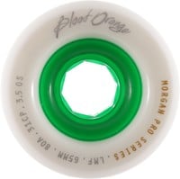 Blood Orange Morgan Pro Longboard Wheels - white/green core 65 (80a)