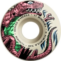 Bones Rogers Pro X-Formula V1 Standard Skateboard Wheels - dino-sorta (99a)