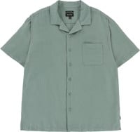 Brixton Bunker Linen Blend S/S Shirt - chinois green