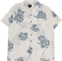 Brixton Bunker Slub S/S Shirt - off white/dusty blue