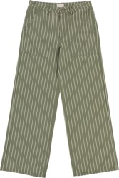 Brixton Women's Vintage Military Lw Pants - olive surplus/white cap pinstripe