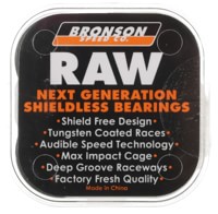 Bronson Speed Co. Raw Skateboard Bearings - black