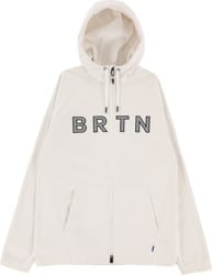 Burton Crown Weatherproof Fleece Full Zip Hoodie (Closeout) - stout white