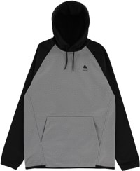 Burton Crown Weatherproof Fleece Hoodie - gray heather/true black