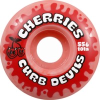 Cherries Wheels Curb Devils Skateboard Wheels - red (101a)