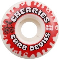 Cherries Wheels Curb Devils Skateboard Wheels - white (101a)