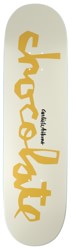 Chocolate Aikens Original Chunk 8.5 Skateboard Deck - cream/yellow