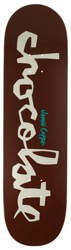 Chocolate Capps Original Chunk 8.5 Skateboard Deck - brown