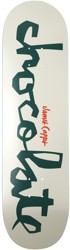 Chocolate Capps Original Chunk 8.5 Skateboard Deck - white