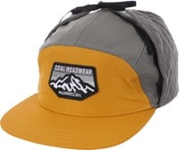 Coal Tracker Earflap 5-Panel Hat - burnt orange/grey