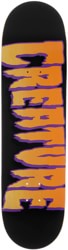 Creature Logo Outline Stumps 8.51 Skateboard Deck - multi