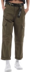 Dickies Women's Contrast Cropped Cargo Pants - military green