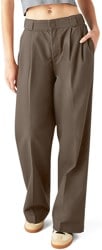 Dickies Women's Pleated Multi Pocket Work Pants - mushroom