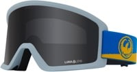 Dragon DX3 L OTG Goggles - blasted/lumalens dark smoke lens