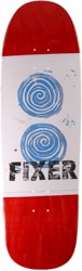 Fixer Spirals 9.8 Skateboard Deck - red