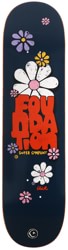 Foundation Glick Flowers 8.13 Skateboard Deck - navy