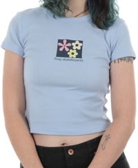 Frog Women's Flower Baby T-Shirt - baby blue