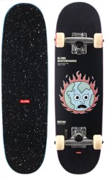 Globe Kids Softie 7.125 Soft Top Complete Skateboard - black/in flames