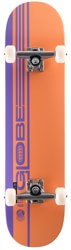 Globe Strype 7.75 Complete Skateboard - orange/lavender