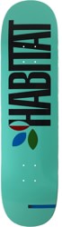 Habitat Apex Bold 8.5 Twin Tail Skateboard Deck - teal