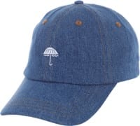 Helas Classic Strapback Hat - washed denim