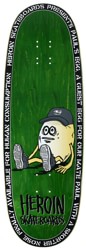 Heroin Paul's Egg 10.4 Double Driller Skateboard Deck - green