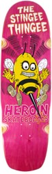 Heroin Stingee Thingee 9.8 Wheel Well Skateboard Deck - pink