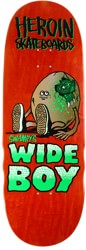 Heroin Swampy's Wideboy 10.75 Symmetrical Shape Skateboard Deck - orange