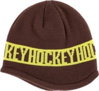 Hockey No Fold Beanie - brown