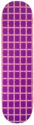 Hockey Plaid 8.38 Skateboard Deck - purple