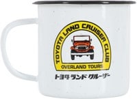 HUF Toyota Land Cruiser Coffee Break Enamel Cup - white