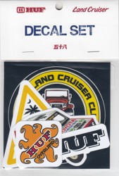 HUF Toyota Land Cruiser Decal Sticker Set - multi