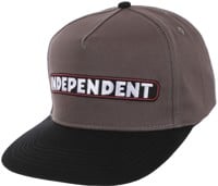 Independent BTG Speed Bar Snapback Hat - charcoal/black