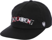 Independent Lance Mountain Ransom Snapback Hat - black