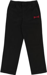 Independent Span Elastic Waist Pants - black