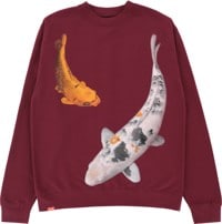 Jacuzzi Unlimited Koi Crew Sweatshirt - maroon