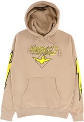 Krooked Bird Lightening Sleeve Hoodie - sandstone/yellow-black