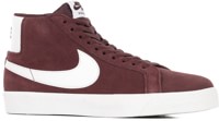 Nike SB Zoom Blazer Mid Skate Shoes - burgundy crush/summit white