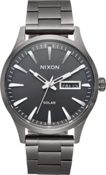 Nixon Sentry Solar SS Watch - gunmetal