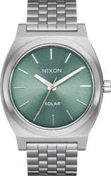 Nixon Time Teller Solar Watch - silver/jade sunray